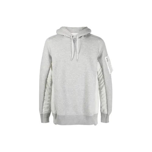 Sacai Sweatshirts Men Gray