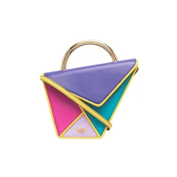 MOSCHINO Leather Handbag Regular Women's Multicolor