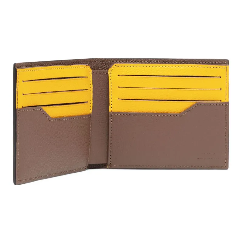 FENDI Fabric Wallet Men's Brown/Yellow-7