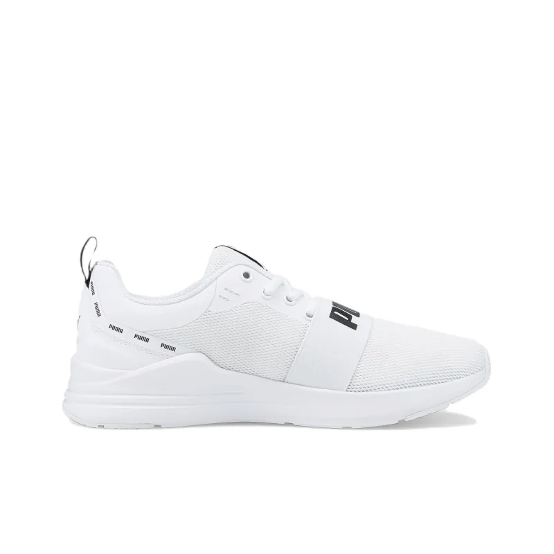 PUMA Wired Running Shoes Unisex Low-Top White/Black-1
