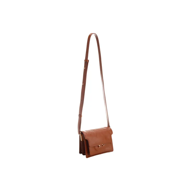 MARNI Trunk Calfskin Trunk Bag Shoulder Bag Crossbody Bag Women's Brown-2