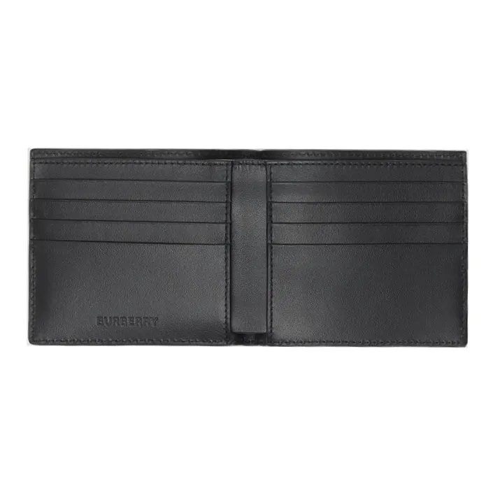 Burberry Vintage Check Bifold Wallet 8 Card Slot Storm Grey Check-4