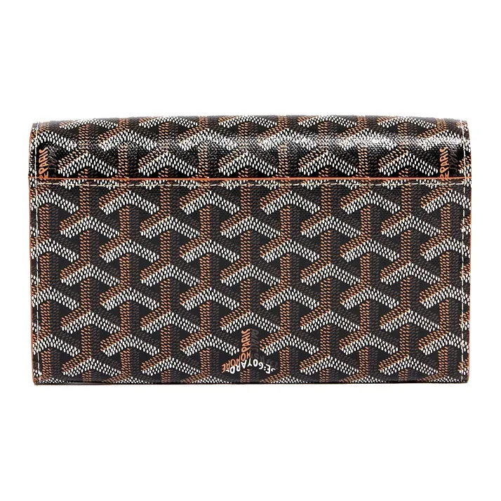 GOYARD Varenne Canvas With Leather Clutches Shoulder Bag Crossbody Bag Women's Black/Brown-2