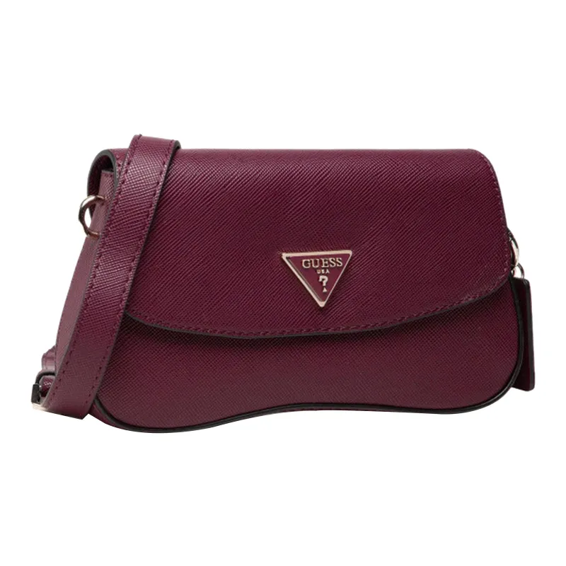 GUESS PU Shoulder Bag Regular Women's Burgundy-1