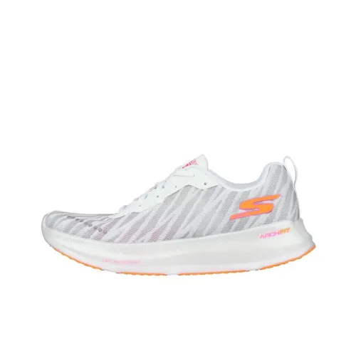 Skechers GO RUN Razor Excess 2 Slip-Resistant Low-Top Running Shoes Women's White