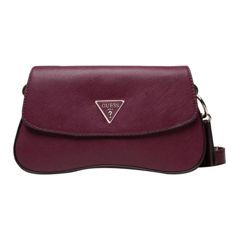 GUESS PU Shoulder Bag Regular Women's Burgundy-0