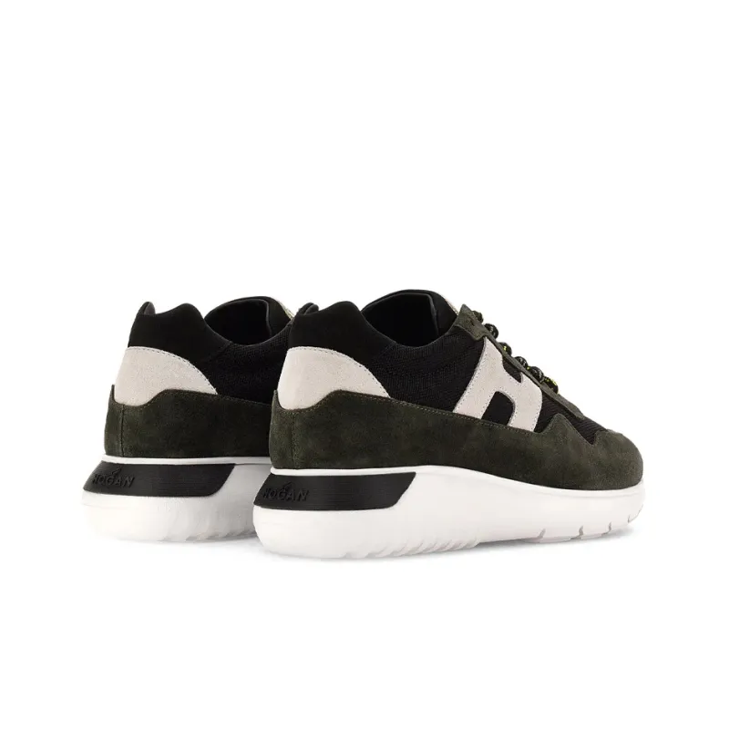 HOGAN Interactive³ Low-Top Casual Shoes Men's Black Green White-3