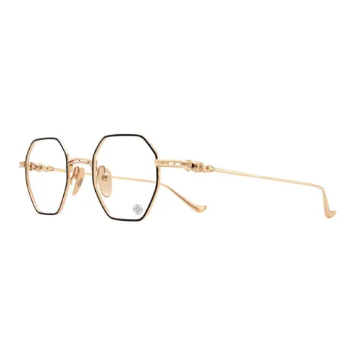 Chrome Hearts Eyeglass Frames Unisex Gold/Black