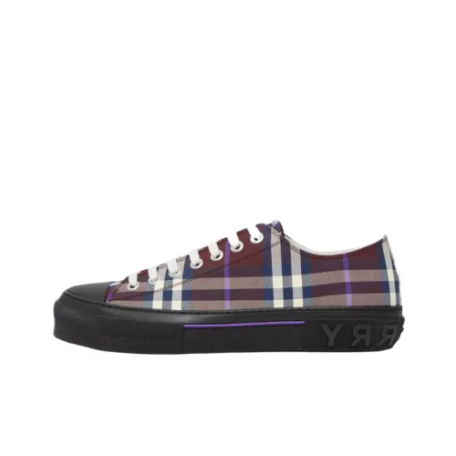 Burberry Vintage Check Low Top Sneaker Burgundy Check