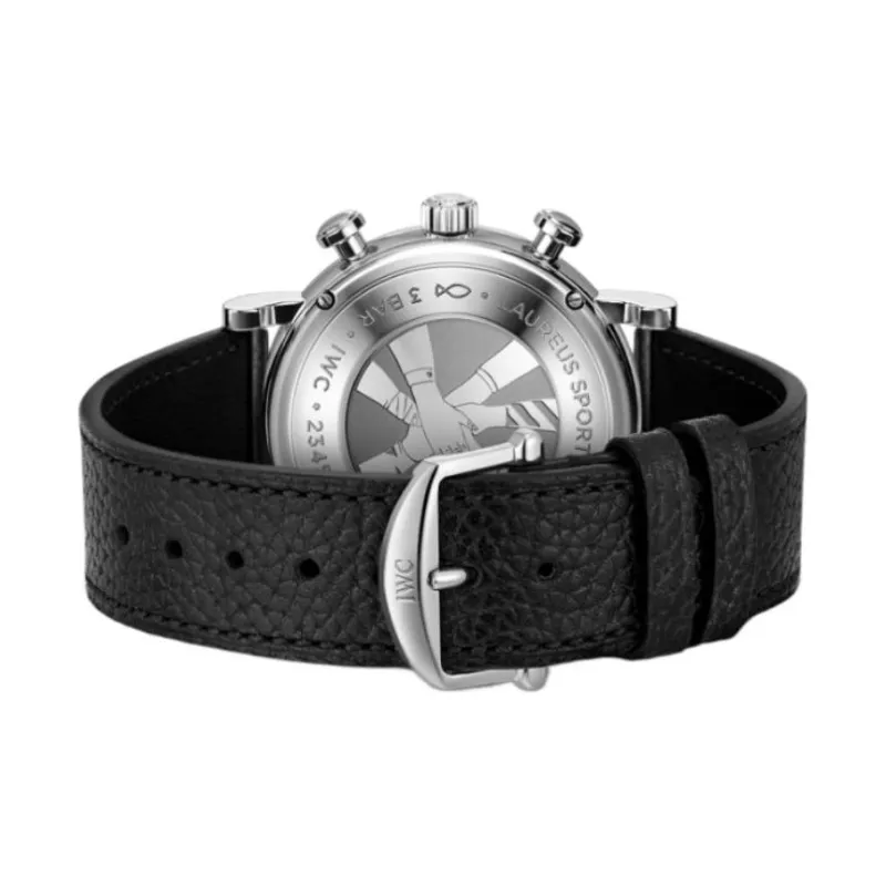 IWC Portofino Collection Automatic Mechanical Movement Men's Watches Watch 39mm Blue Dial Cow Leather Strap-3
