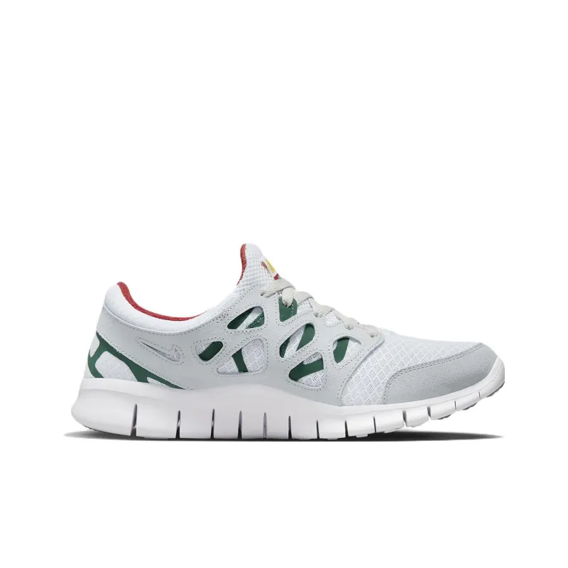 Nike Free Run 2 Grey Cinnabar Gorge Green-1