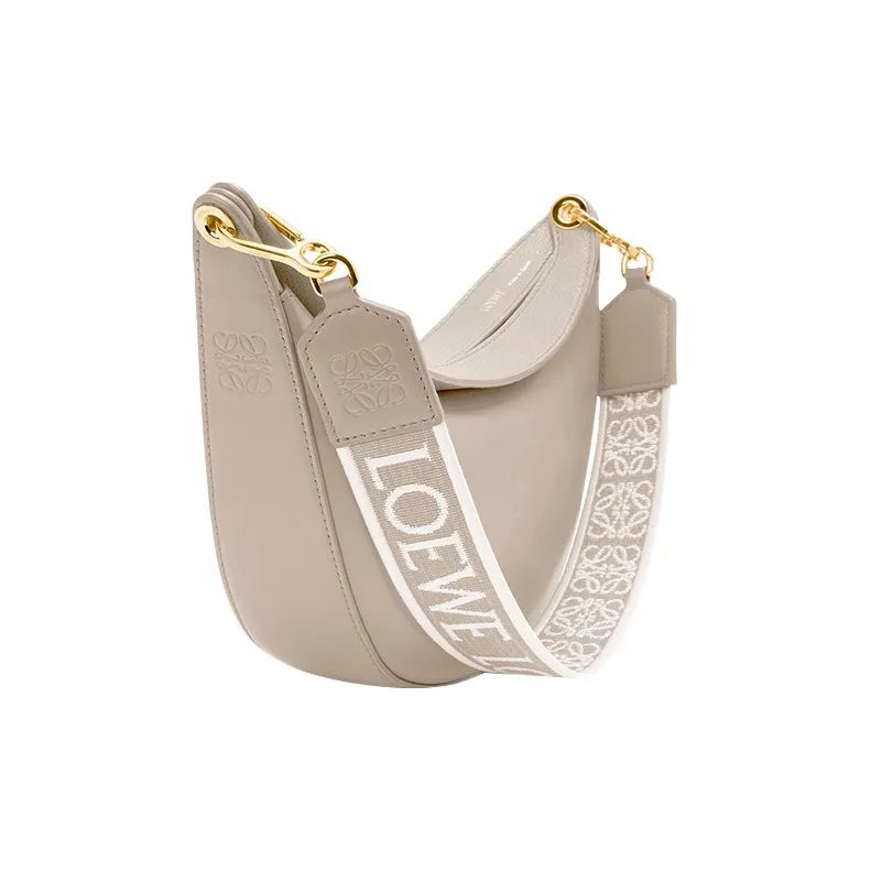 LOEWE Satin Cow Leather Shoulder Bag Women's White-1