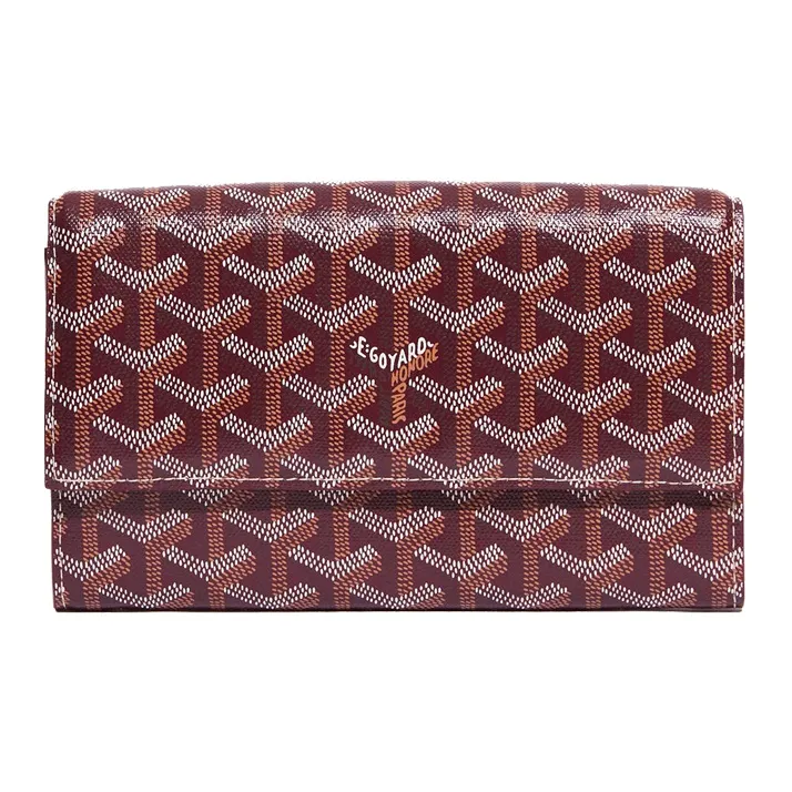 GOYARD Varenne Canvas With Leather Shoulder Bag Crossbody Bag Wallets Women's Burgundy-1