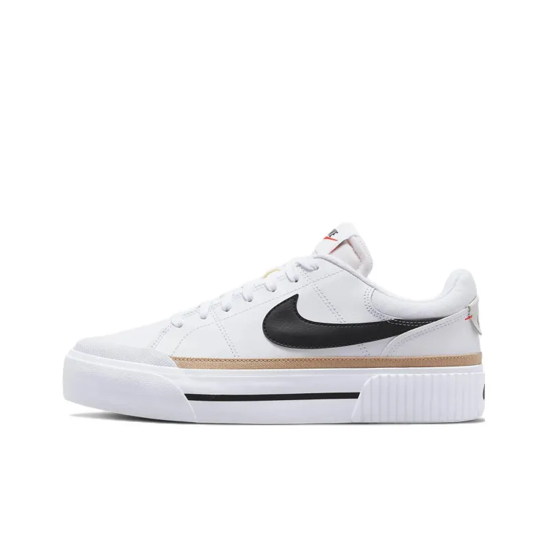 Nike Court Legacy Lift White Black Women's-0