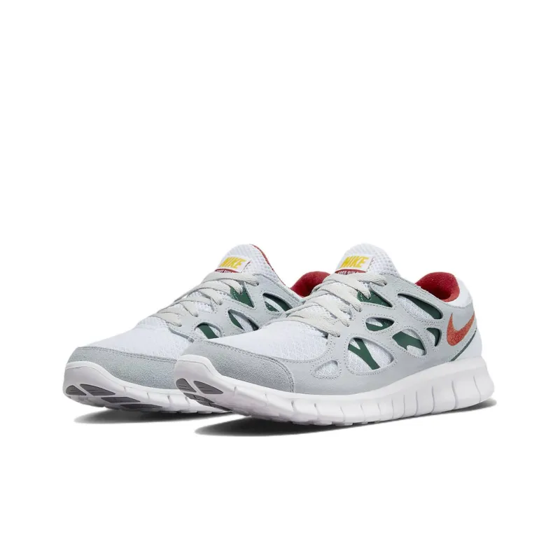 Nike Free Run 2 Grey Cinnabar Gorge Green-2
