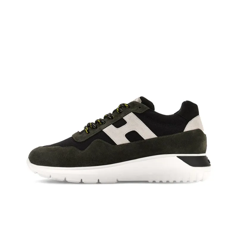 HOGAN Interactive³ Low-Top Casual Shoes Men's Black Green White-0