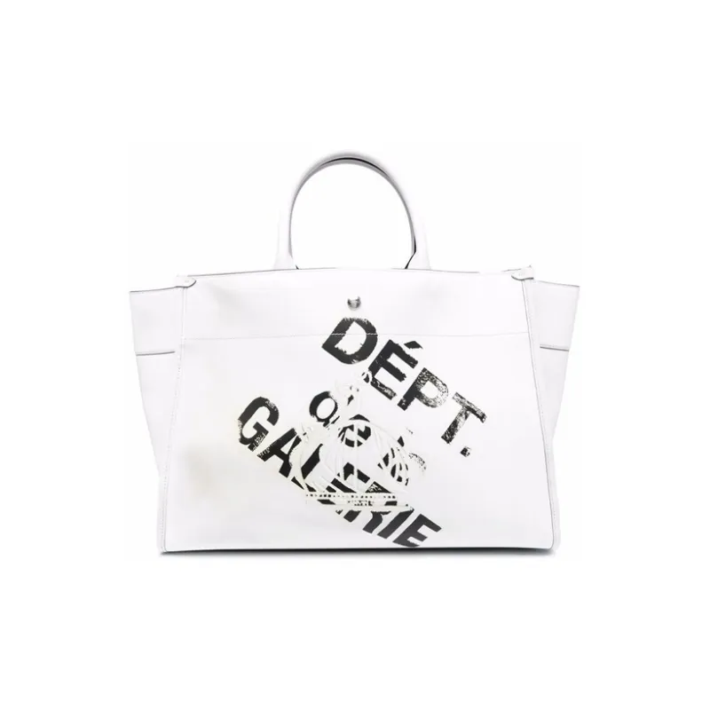 Lanvin Gallery Dept. Collaboration GALLERY DEPARTMENT II X LANVIN Calfskin Totes Handbags Women's White-0