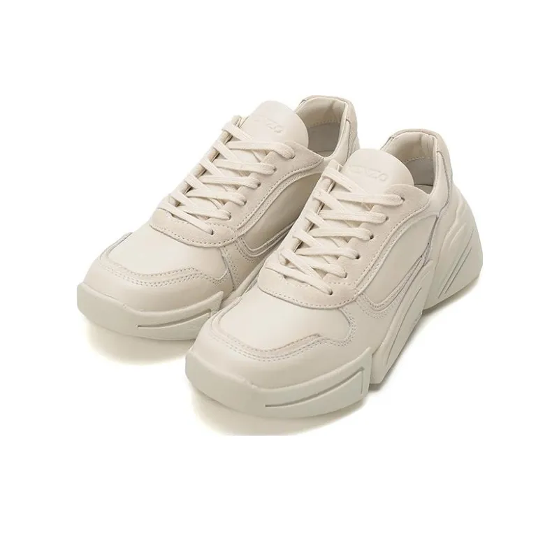 KENZO Chunky Sneakers Women's Low Top Bone White-2