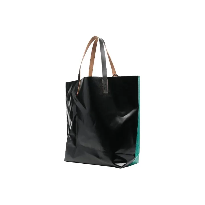 MARNI PVC Polyvinyl Chloride Handbag Regular Women's Black & Green-3