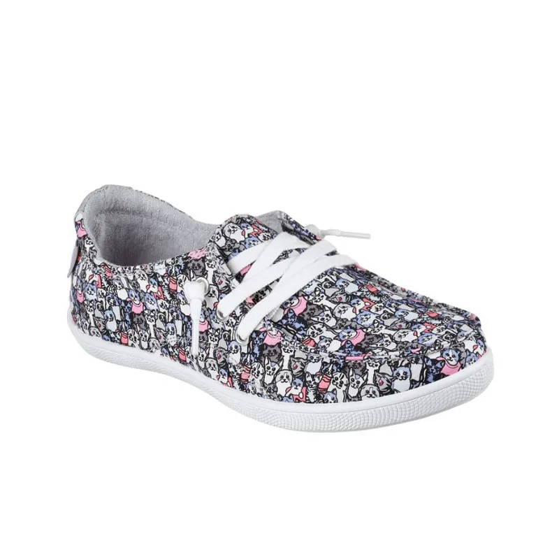 Skechers Bobs B Cute Wear-resistant And Lightweight Low-Top Casual Shoes Women's Gray-2