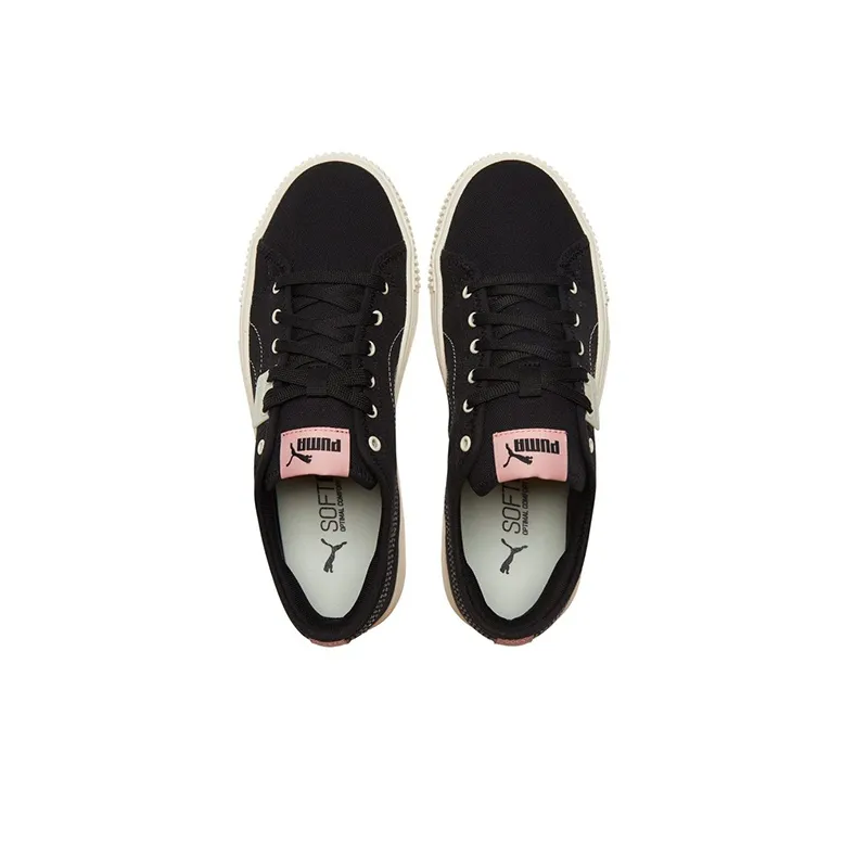 PUMA Ever Cv Casual Skateboarding Shoes Unisex Black Pink-3