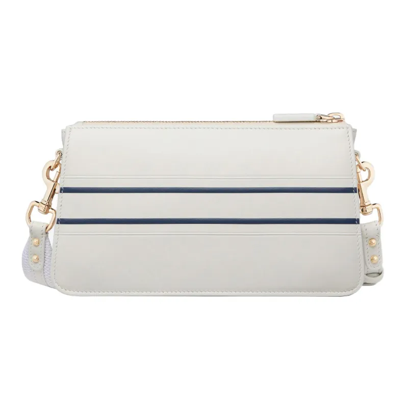 DIOR Cow Leather Clutch Regular Women's White-1