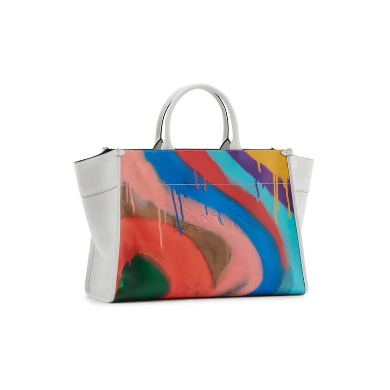 Lanvin Gallery Dept. Collaboration GALLERY DEPARTMENT II X LANVIN Calfskin Totes Handbags Women's White-1