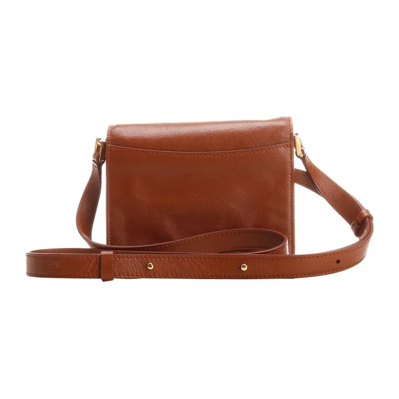 MARNI Trunk Calfskin Trunk Bag Shoulder Bag Crossbody Bag Women's Brown-1