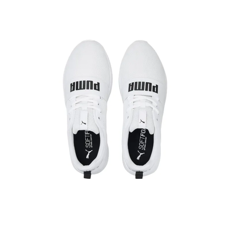 PUMA Wired Running Shoes Unisex Low-Top White/Black-2