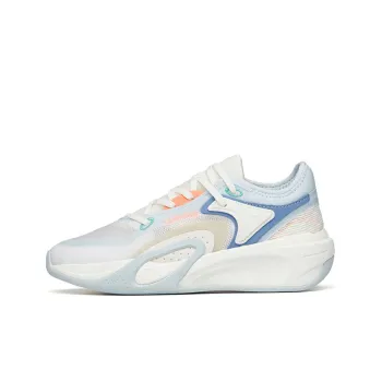 Anta Durable Breathable Lightweight Low Top Casual Shoes Women's White Blue