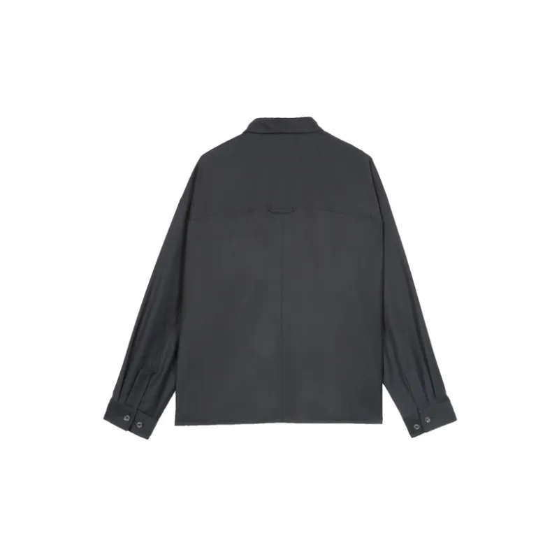 CROQUIS Shirts Unisex 409 Black Navy Blue-1
