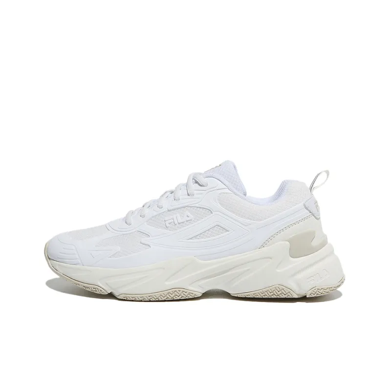 FILA Skyrunner Cushioned Anti Slip Wear Resistant And Water Resistant Low Top Casual Shoes Unisex White Korean Style-0