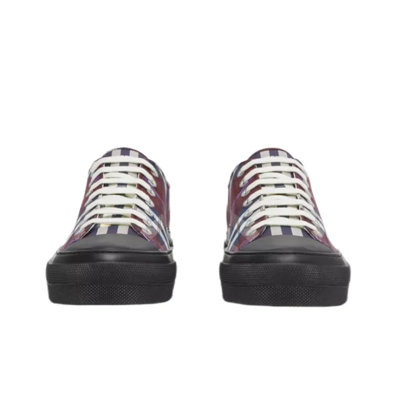 Burberry Vintage Check Low Top Sneaker Burgundy Check-3