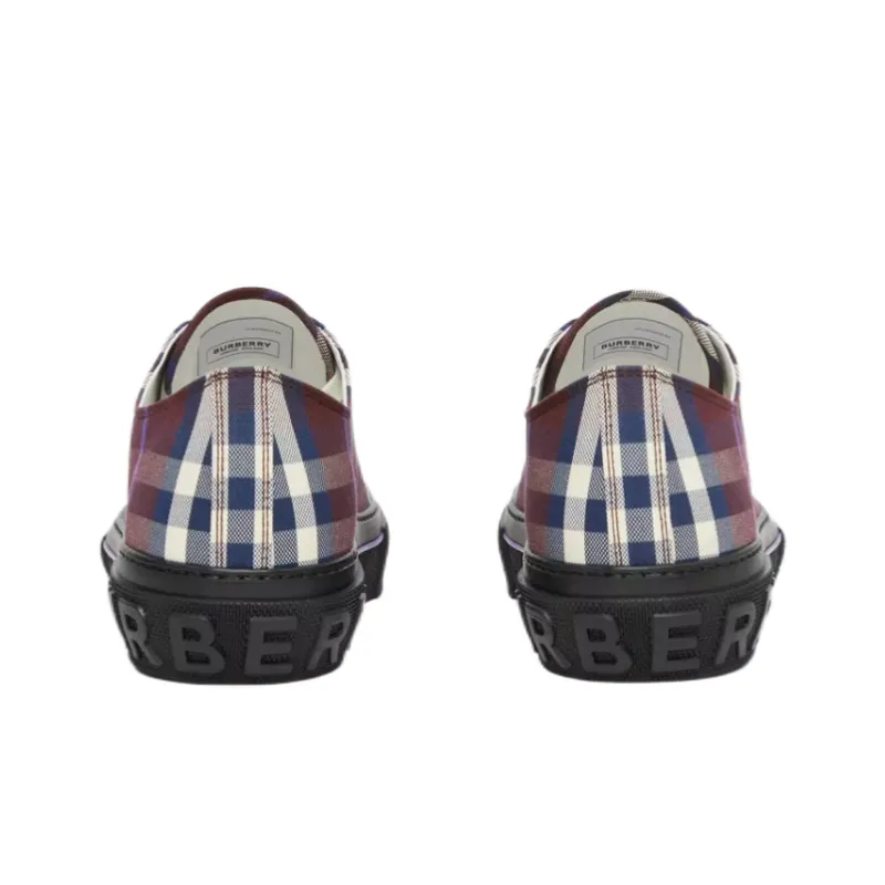 Burberry Vintage Check Low Top Sneaker Burgundy Check-4