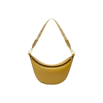 LOEWE Satin Calfskin Shoulder Bag Hobo Bag Portable Crossbody Bag Shoulder Bag Women's Yellow
