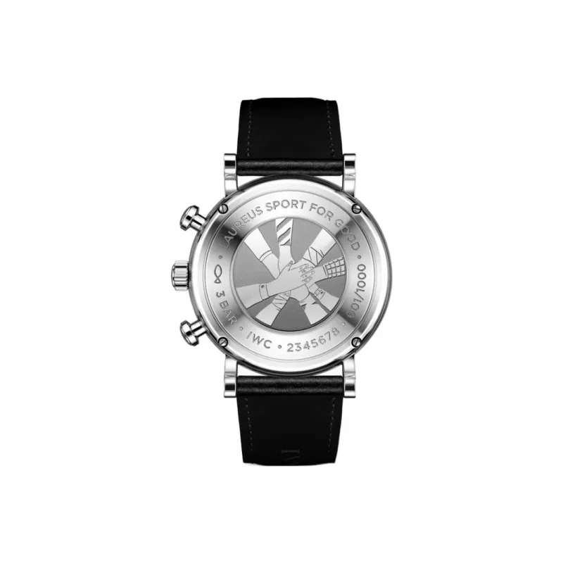 IWC Portofino Collection Automatic Mechanical Movement Men's Watches Watch 39mm Blue Dial Cow Leather Strap-2