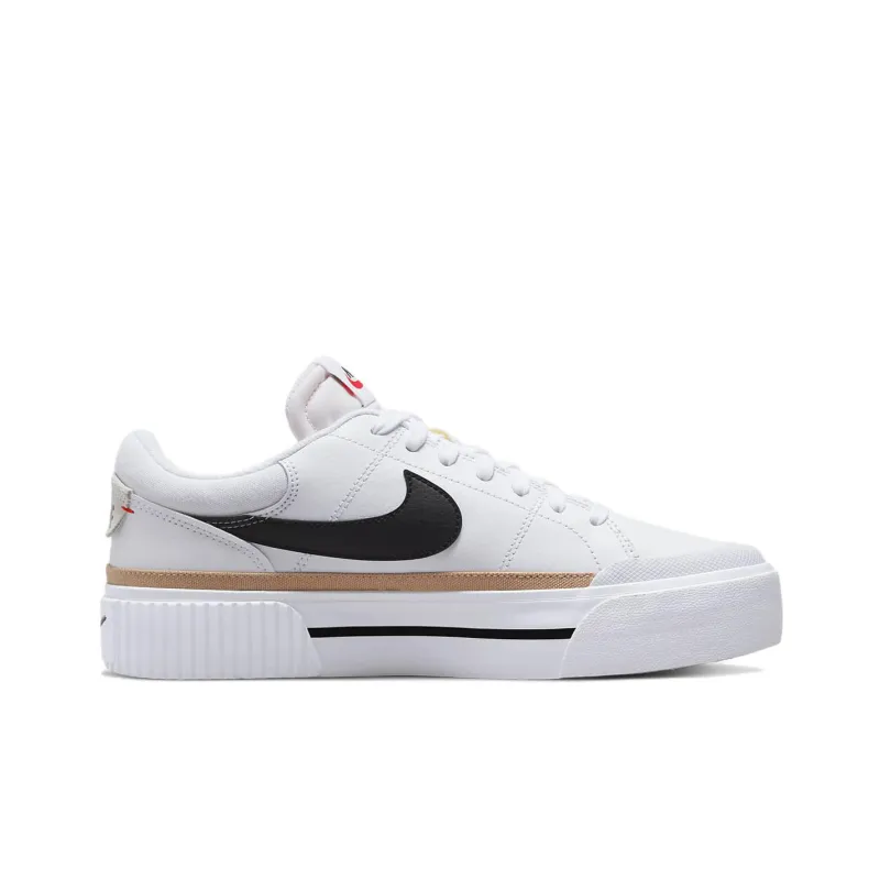 Nike Court Legacy Lift White Black Women's-2