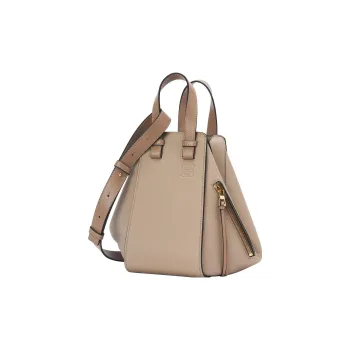 LOEWE Hammock Grained Calfskin Hammock Bag Handbag Small Size Women's Sand
