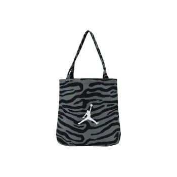 Jordan Cotton Tote Bag, Shopping Bag, Shoulder Bag, Handbag Regular Unisex Black