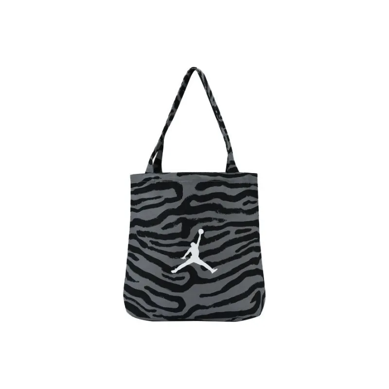 Jordan Cotton Tote Bag, Shopping Bag, Shoulder Bag, Handbag Regular Unisex Black-0