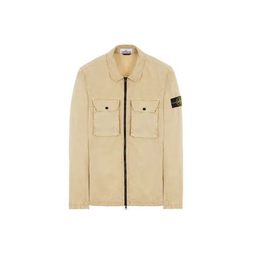 STONE ISLAND Jackets Men Light Yellow