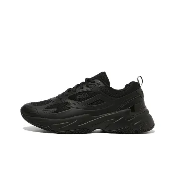 FILA Skyrunner Shock Absorbers With Slip Resistant And Abrasion Resistant Properties Low Top Casual Shoes Unisex Black