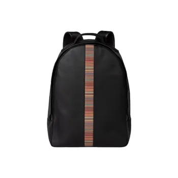Paul Smith Cow Leather Backpack Regular Men's Black