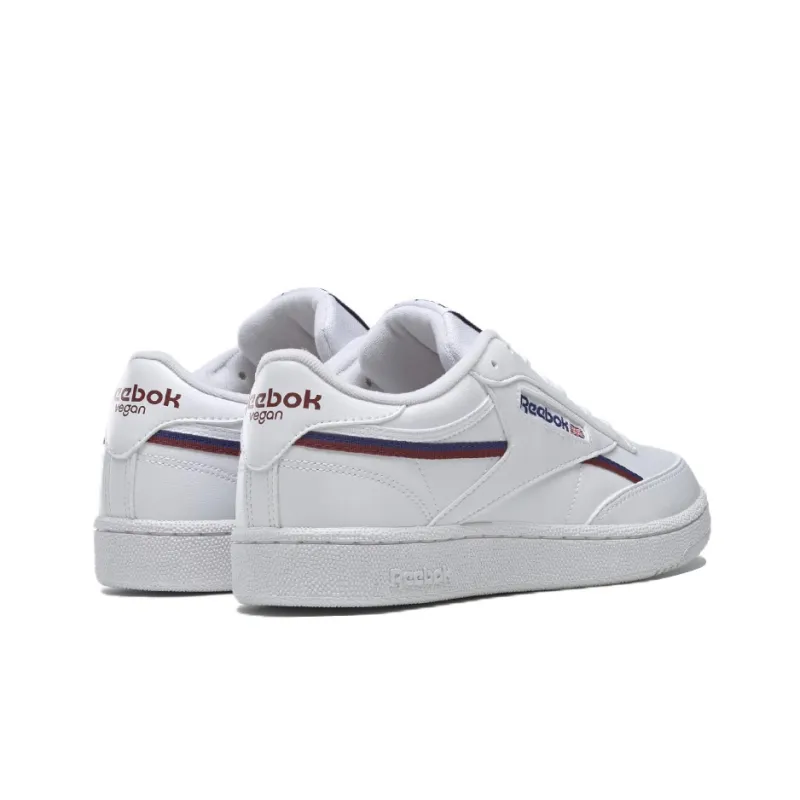 Reebok Club C 85 Vegan 'White Classic Burgundy'-3