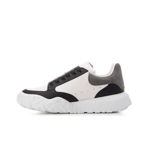 Alexander McQueen Court Trainers White Black Grey