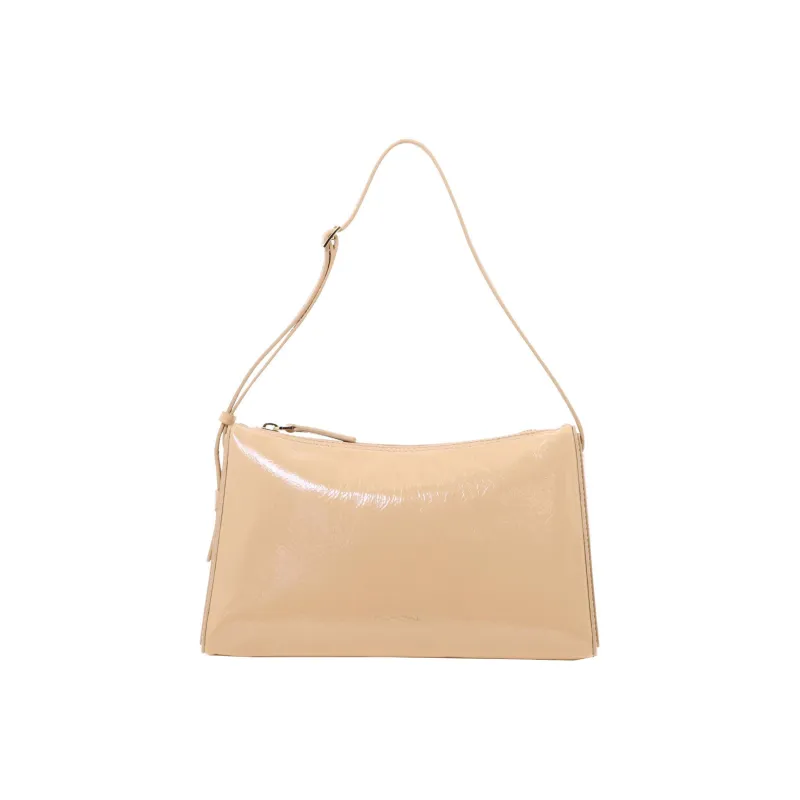 Manu Atelier Logo Detailed Zip Up Shoulder Bag-2