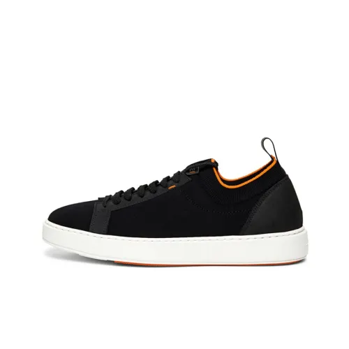 Santoni Contrast-trim Detail Low-top Sneakers