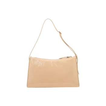 Manu Atelier Logo Detailed Zip-Up Shoulder Bag