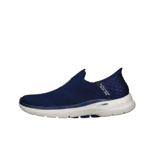 Skechers Go Walk 6 Casual Shoes Men Low-Top Marine Blue/White