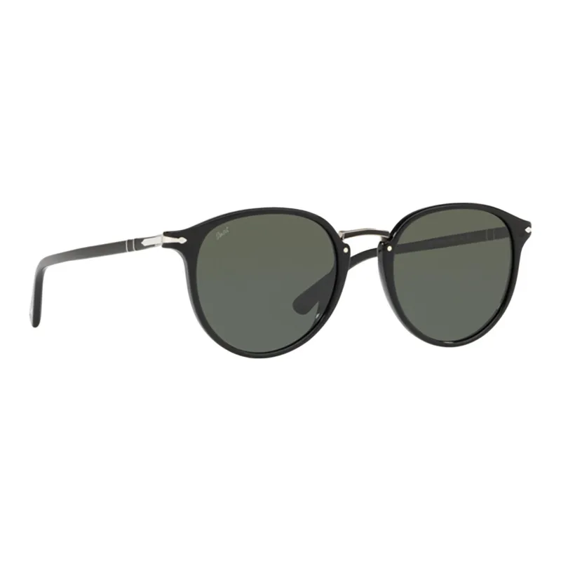 PERSOL Typewriter Round Frame Sunglasses-1